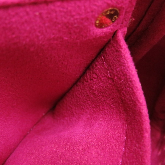 LOUIS VUITTON Monogram Perfo Pochette Accessoires Fuchsia M95183 Handbag Pouch - Picture 7 of 8